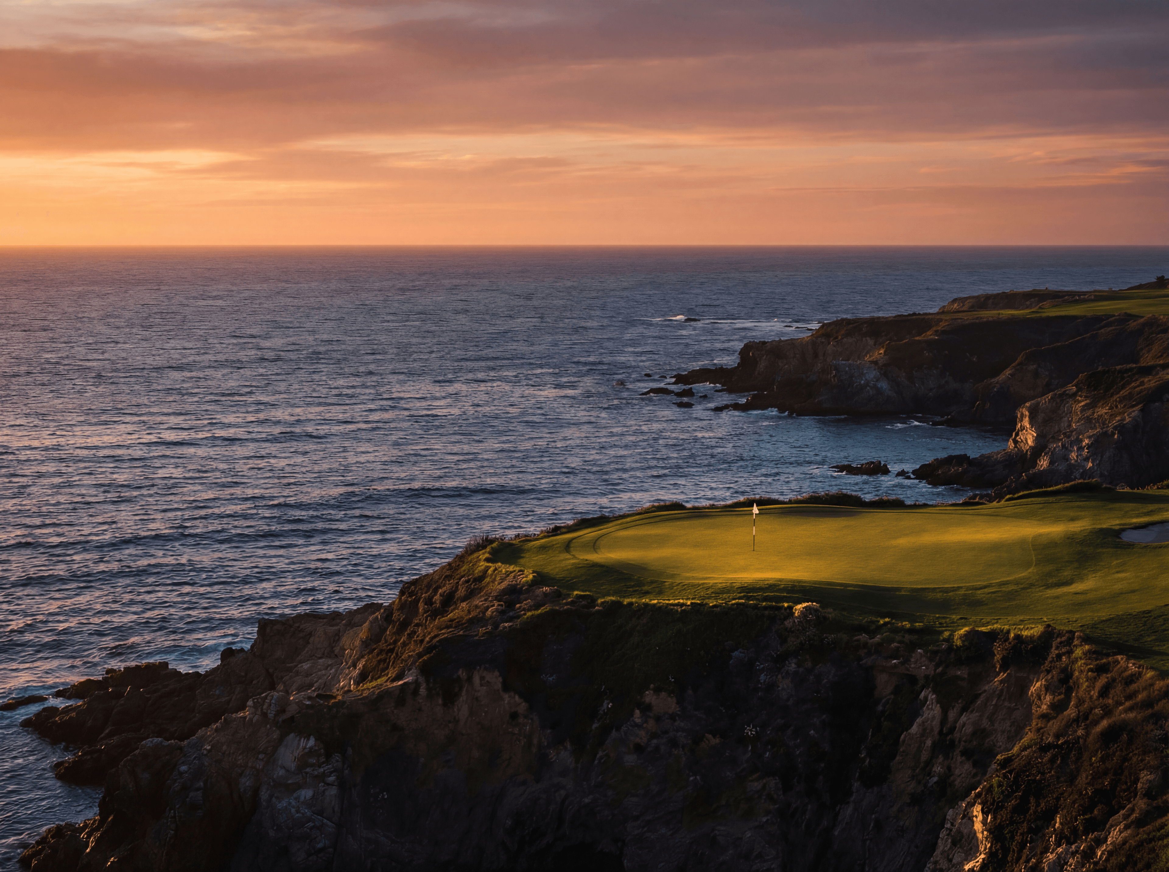 Golf course at dawn